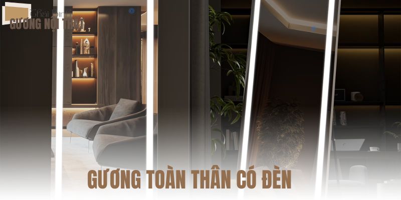 Gương soi toàn thân có đèn