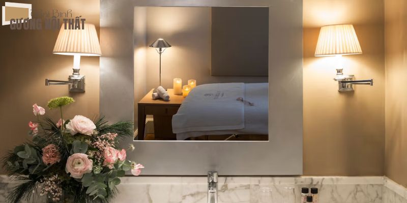 Vai trò của gương trang trí spa