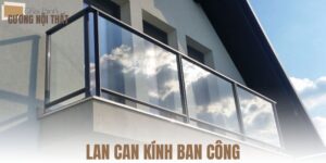 Lan can kính ban công