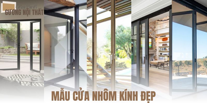 Mẫu cửa nhôm kính đẹp