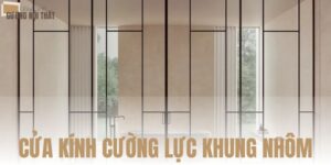 Cửa kính cường lực khung nhôm