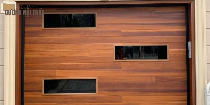 Cửa nhôm kính giả gỗ