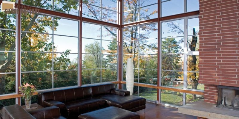 Mẫu cửa nhôm kính ngoài trời