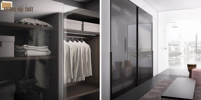 Ưu điểm của tủ quần áo nhôm kính hiện đại